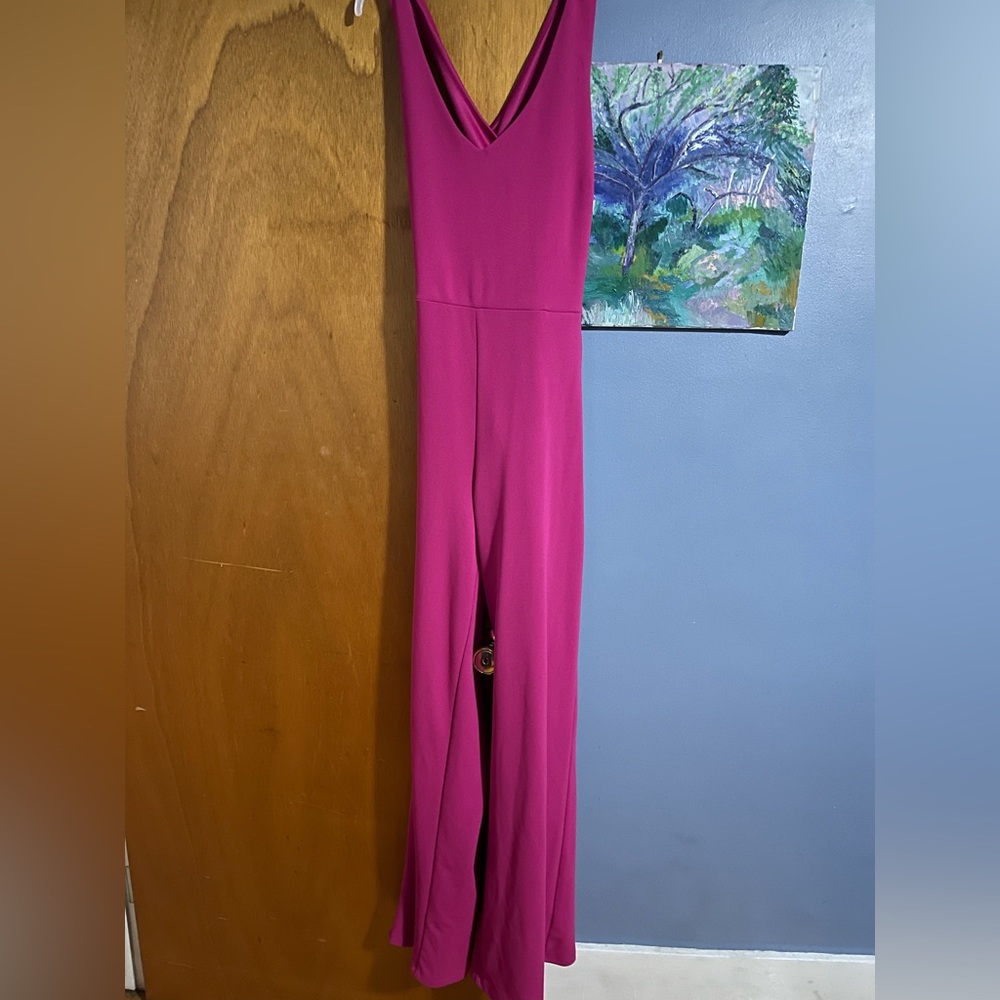 Pink jump suit